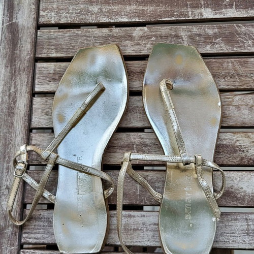 Elite vintage sandals used, gold size 38