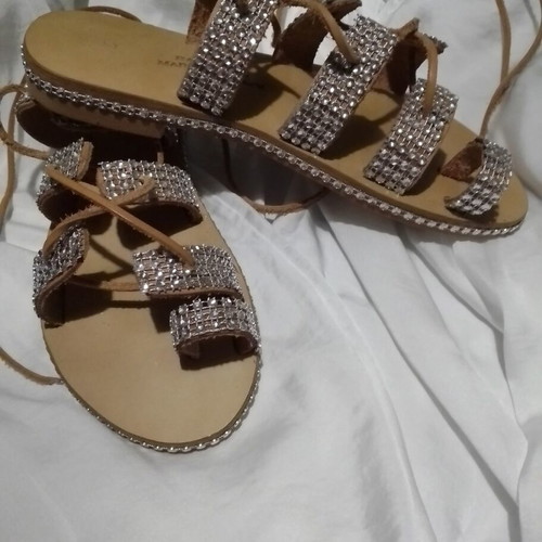 Leather women's sandals new, size 37, sandals