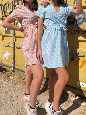 Dresses new, pack of 2, pink and blue, one size up to Large