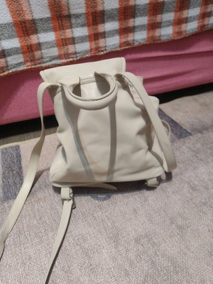 Beige backpack bag like new