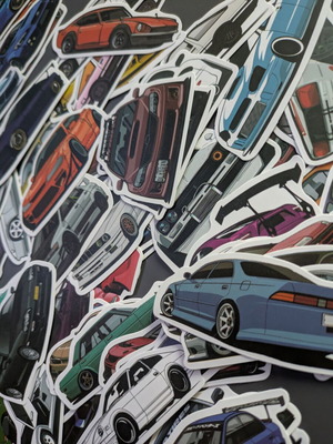 Car Stickers Pack 100 pcs, new, vinyl JDM drift tuning designs