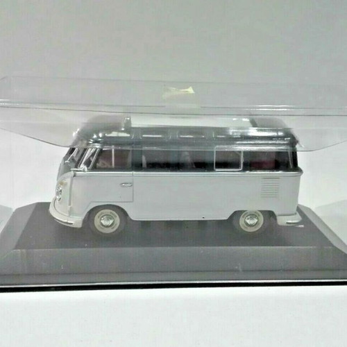 Volkswagen Bus Samba Minichamps 1:43 scale like new, gray/blue