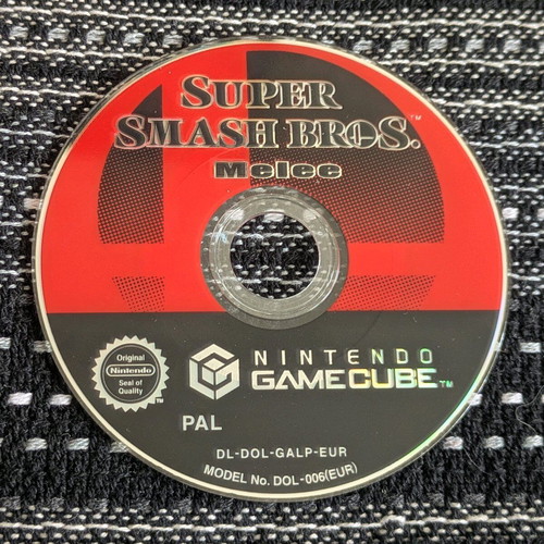 Super Smash Bros Melee Nintendo GameCube used with Animal Crossing memory card