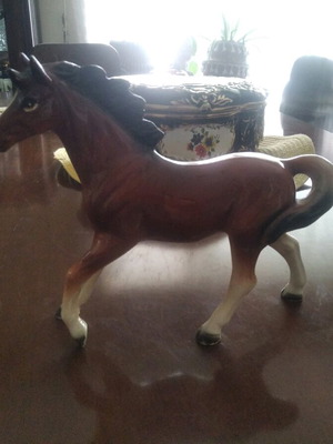 Vintage porcelain horse figure like new, Made in Japan 1960