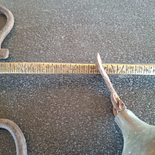 Bronze Kantari 40 cm used Ottoman period with iron hooks