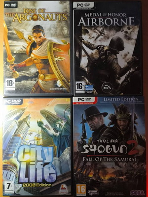PC Games Bundle like new with Total War: Shogun 2, Rise of the Argonauts, City Life, Medal of Honor: Airborne