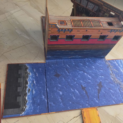 D Pirate Ship with book used, very good condition