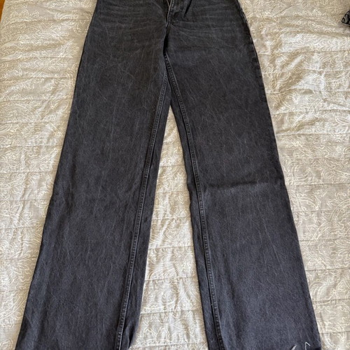 Denim jeans Zara black, wide fit, like new, size M 38 10