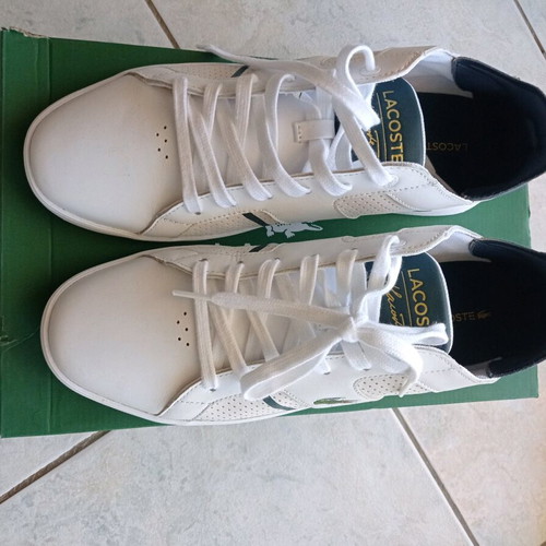 Lacoste men's white sport shoes size 44 new
