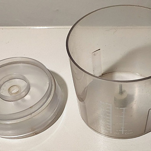 Moulinex Multi transparent plastic bowl with blade, used