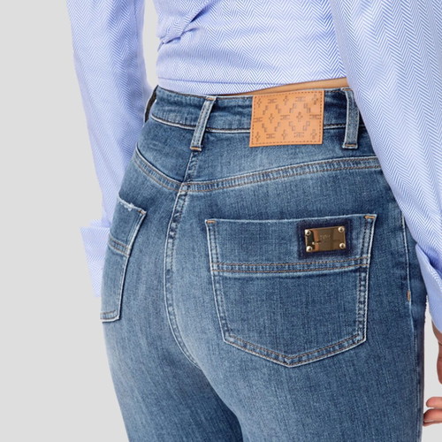 Elisabetta Franchi high waisted jeans size 25 XS, blue