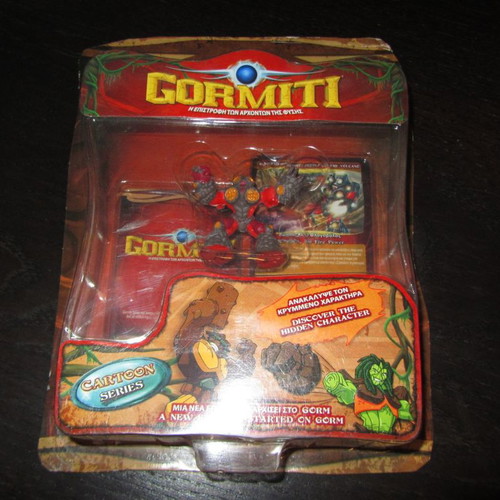 Gormiti Cartoon Series 2 figures and 2 cards new sealed