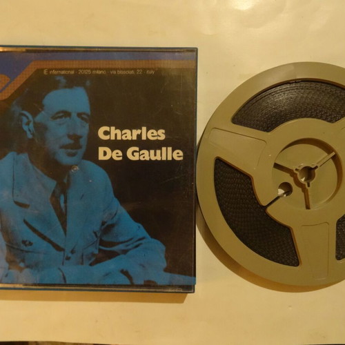 Super 8mm b/w sound 400ft Charles De Gaulle used, documentary