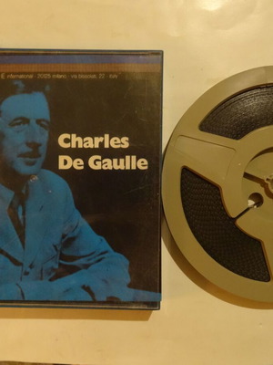 Super 8mm b/w sound 400ft Charles De Gaulle used, documentary