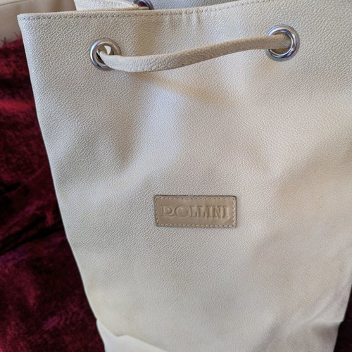 Rollini large backpack beige synthetic leather like new