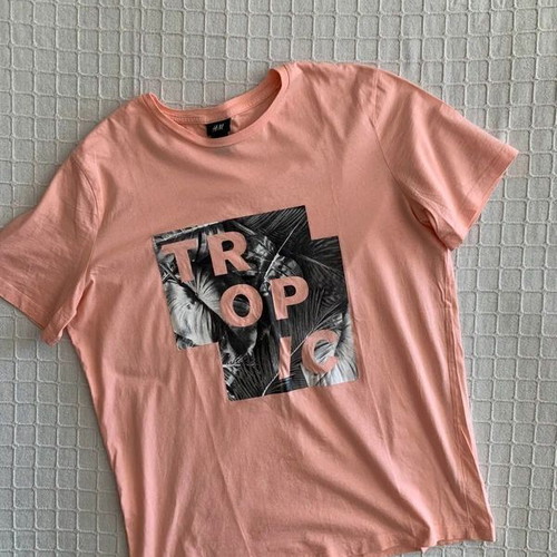 H&M T-shirt size L, orange