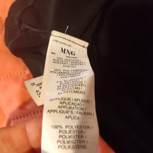 Mango backless blouse like new with beads