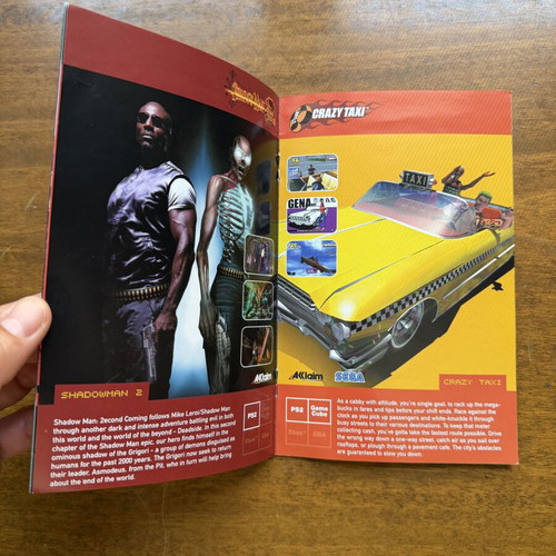 Acclaim 2002 Release booklet like new
