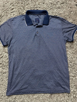 Ravanelli men's polo shirt used, blue, size L