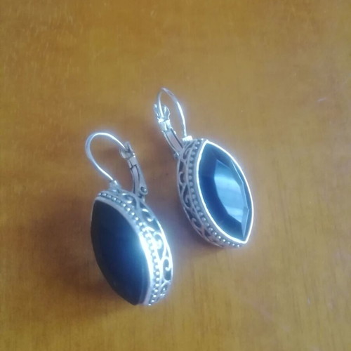 Vintage earrings like new, two pairs Gianniotika with synthetic crystals