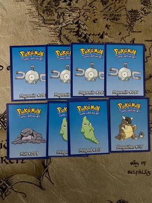 Συλλεκτικές κάρτες Pokemon μεταχειρισμένες, πακέτο 8 τεμαχίων
