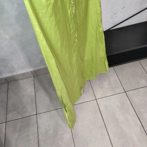 Innocent Lime Satin Cut-Out Maxi Dress new with tags, size S