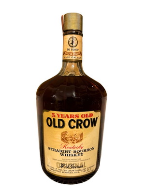Old Crow 5 Year Old Kentucky Straight Bourbon Half Gallon new 1973
