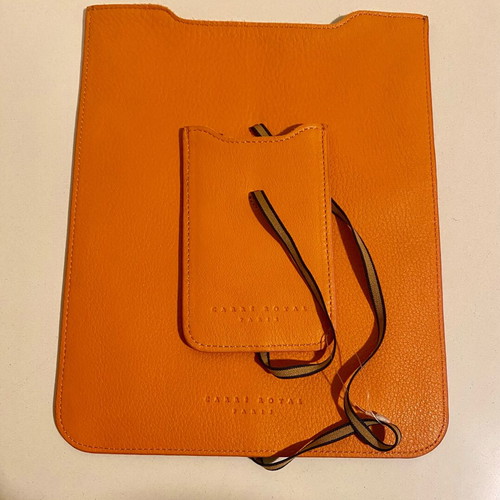 Carré Royal tablet case new leather orange