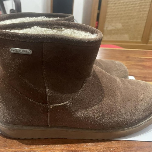 EMU Australia boots used, brown suede with fur, size 40