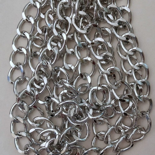 Chains for handmade knitted bags, new, 6 meters total, black silver gold