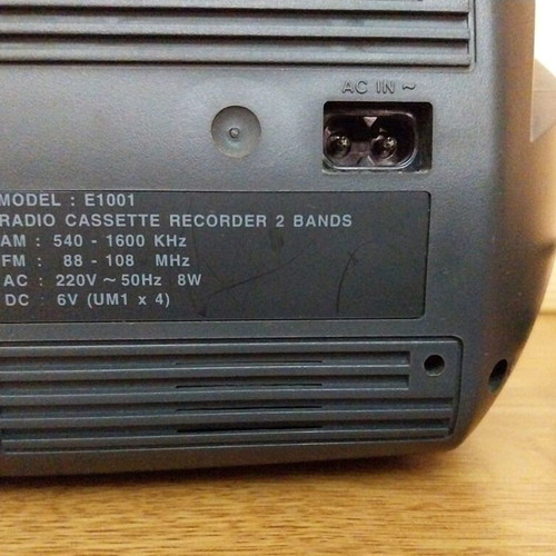 Sharp Tec E1001 Portable Radio Cassette Player like new
