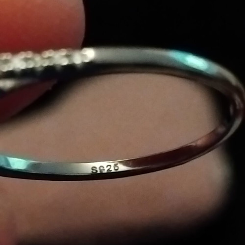 Sky Blue Zirconia Silver Ring Size 9 New