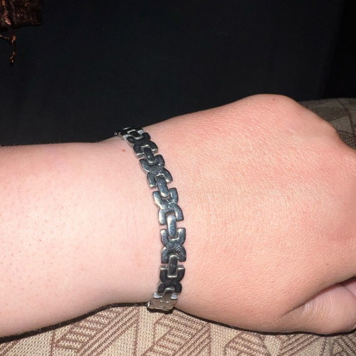 Steel hand chain new, silver