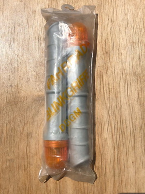 Vintage Fahrrad Blinkgriffe bicycle handlebar grips with integrated turn signals new