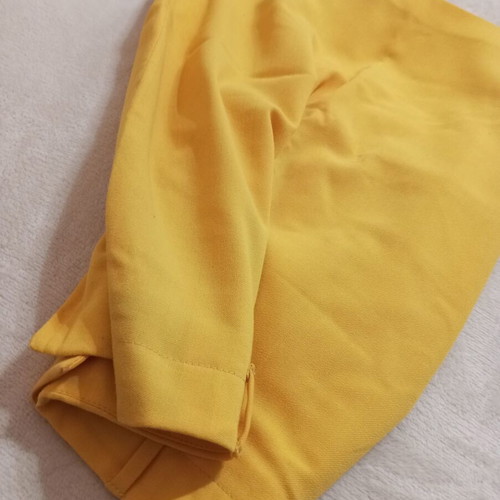 Betty Barclay skirt used, bright yellow, size Small