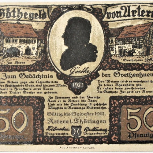 Germany 50 Pfennig 1921 used