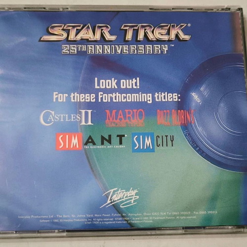 Star Trek 25th Anniversary PC game like new, adventure