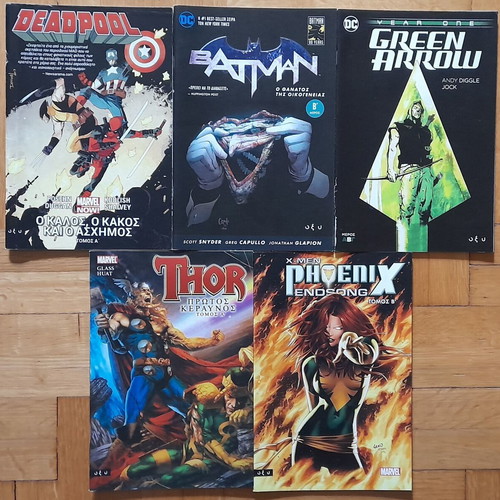 Superhero comics used, pack of 35 issues