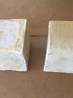 NISSA traditional olive oil soap 2 pcs handmade white soaps from Mytilene