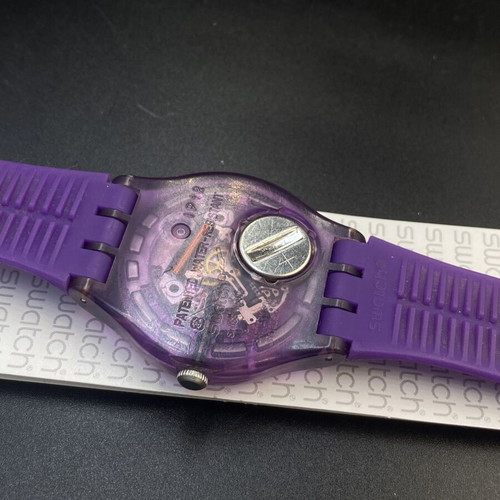 Swatch New Gent Purple Rebel watch like new, unisex, quartz