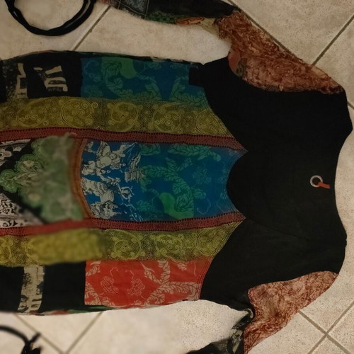 Women's multicolor blouse dress like new, made in Italy