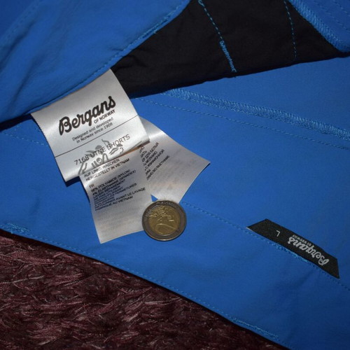 Bergans UTNE men's shorts size L like new, blue