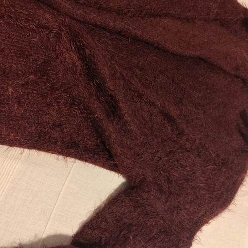 Mohair cardigan Vero Moda like new, size medium, burgundy