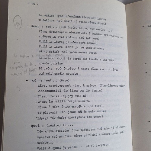 French Grammar by Dimitris Bekos used, Greek language
