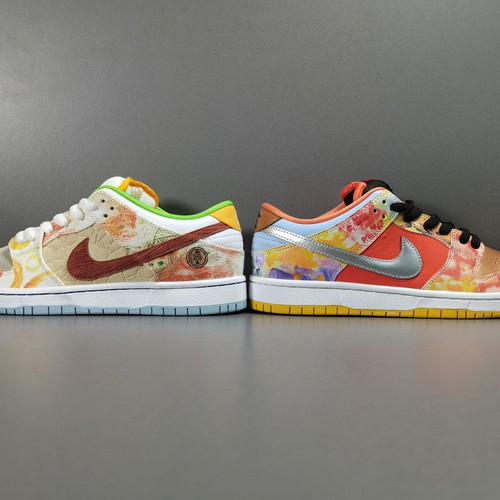 Nike SB Dunk Low Street Hawker Inspired Sneakers New, colorful handmade custom