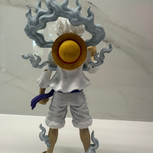 3D Luffy Gear 5 figure new, hand-painted collectible