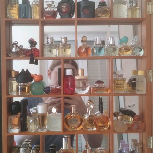 Miniature Perfumes Collection Like New With Handmade Display Cases