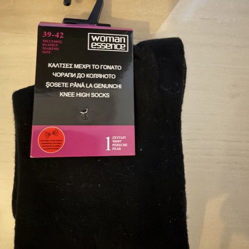 Women's knee-high socks size 39-41 new, black