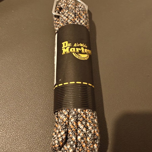 Dr. Martens 140cm Round Marl Shoe Laces new, grey and blue polyester