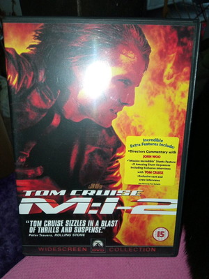 Mission Impossible 2 DVD σε πολύ καλή κατάσταση, περιπέτεια δράσης, με υπότιτλους